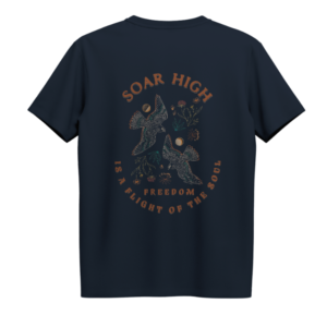 soar high tişört | füme regular unisex