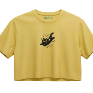 cosmic cat – boxy crop sarı