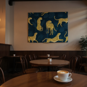 duvar halısı trendy coffee shop